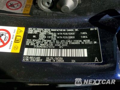 Zdjęcie 13 z 13 samochodu: 2019 LEXUS RX 350 BASE VIN:2T2BZMCA4KC210258 - miniatura