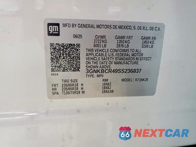Zdjęcie 13 z 13 samochodu: 2025 CHEVROLET BLAZER 2LT VIN:3GNKBCR49SS236837 - miniatura
