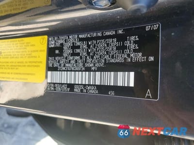 Zdjęcie 13 z 13 samochodu: 2008 LEXUS RX 350 VIN:2T2HK31U78C069734 - miniatura