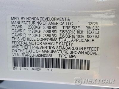 Zdjęcie 14 z 14 samochodu: 2025 HONDA CR-V SPORT VIN:7FARS5H56SE034581 - miniatura