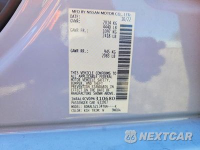 Zdjęcie 12 z 12 samochodu: 2023 NISSAN ALTIMA SR VIN:1N4AL4CV0PN310680 - miniatura