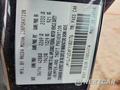 Zdjęcie 12 z 12 samochodu: 2015 MAZDA 6 SPORT VIN:JM1GJ1U5XF1180176 - miniatura