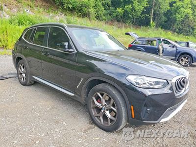 Czwarte zdjęcie samochodu z boku: 2022 BMW X3 XDRIVE30I VIN:5UX53DP04N9J81275 - miniatura
