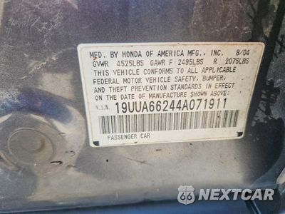 Zdjęcie 12 z 12 samochodu: 2004 ACURA TL VIN:19UUA66244A071911 - miniatura