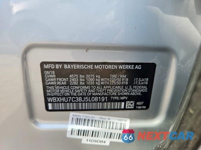 Zdjęcie 12 z 12 samochodu: 2018 BMW X1 SDRIVE28I VIN:WBXHU7C38J5L08191 - miniatura