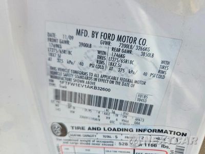 Zdjęcie 13 z 13 samochodu: 2010 FORD F150 SUPERCREW VIN:1FTFW1EV1AKB32600 - miniatura
