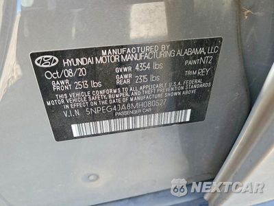 Zdjęcie 12 z 12 samochodu: 2021 HYUNDAI SONATA SE VIN:5NPEG4JA8MH080527 - miniatura