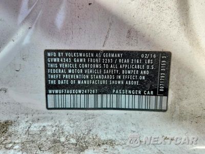 Zdjęcie 12 z 12 samochodu: 2016 VOLKSWAGEN GOLF R VIN:WVWUF7AUXGW247267 - miniatura