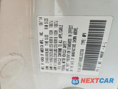 Zdjęcie 12 z 12 samochodu: 2014 HONDA CROSSTOUR EXL VIN:5J6TF1H56EL002708 - miniatura