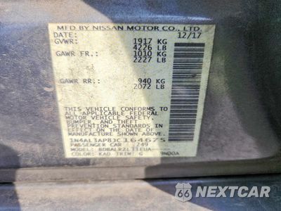Zdjęcie 12 z 12 samochodu: 2018 NISSAN ALTIMA 2.5 SL VIN:1N4AL3AP8JC164675 - miniatura