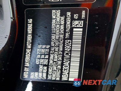 Zdjęcie 12 z 12 samochodu: 2027 BMW 430XI M SPORT VIN:WBA63DA01VCY49029 - miniatura
