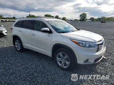 Czwarte zdjęcie samochodu z boku: 2015 TOYOTA HIGHLANDER LIMITED VIN:5TDDKRFH7FS128416 - miniatura