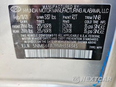 Zdjęcie 14 z 14 samochodu: 2021 HYUNDAI SANTA FE SEL VIN:5NMS64AJ9MH334345 - miniatura