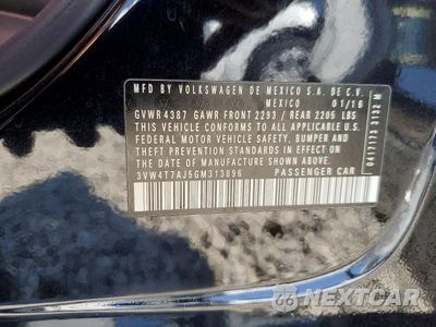 Zdjęcie 13 z 13 samochodu: 2016 VOLKSWAGEN JETTA GLI VIN:3VW4T7AJ5GM313896 - miniatura