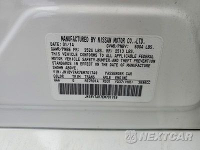 Zdjęcie 12 z 12 samochodu: 2014 INFINITI Q50 PREMIUM VIN:JN1BV7AR7EM701749 - miniatura