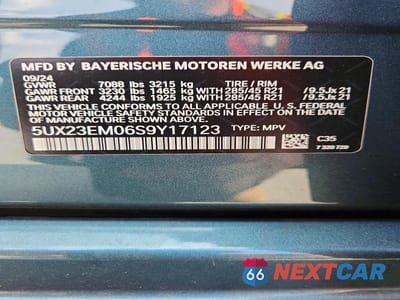 Zdjęcie 14 z 14 samochodu: 2025 BMW X7 XDRIVE40I VIN:5UX23EM06S9Y17123 - miniatura
