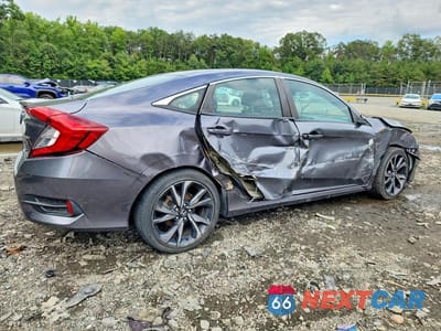 Trzecie zdjęcie samochodu z tyłu: 2020 HONDA CIVIC SPORT VIN:2HGFC2F80LH563254 - miniatura