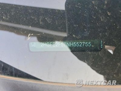 Zdjęcie 12 z 12 samochodu: 2022 HONDA CIVIC SPORT VIN:2HGFE2F57NH552755 - miniatura
