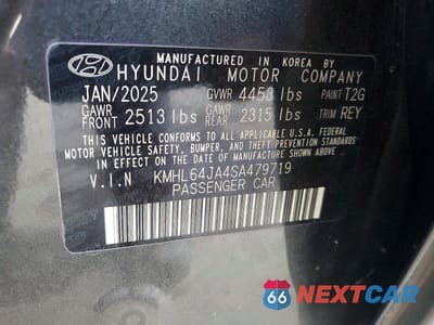 Zdjęcie 13 z 13 samochodu: 2025 HYUNDAI SONATA SEL VIN:KMHL64JA4SA479719 - miniatura