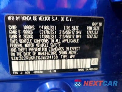Zdjęcie 13 z 13 samochodu: 2018 HONDA HR-V EXL VIN:3CZRU6H76JM724168 - miniatura