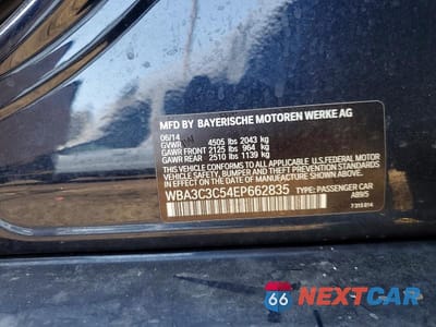 Zdjęcie 12 z 12 samochodu: 2014 BMW 320 I XDRIVE VIN:WBA3C3C54EP662835 - miniatura