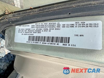 Zdjęcie 12 z 12 samochodu: 2005 SUBARU LEGACY OUTBACK 2.5I VIN:4S4BP61C457345039 - miniatura