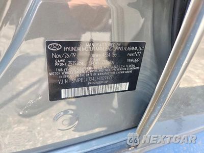 Zdjęcie 12 z 12 samochodu: 2020 HYUNDAI SONATA SEL PLUS VIN:5NPEJ4J24LH009477 - miniatura