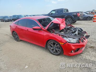 Czwarte zdjęcie samochodu z boku: 2019 HONDA CIVIC SPORT VIN:2HGFC2F82KH512241 - miniatura