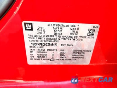 Zdjęcie 12 z 12 samochodu: 2016 CHEVROLET SILVERADO K1500 CUSTOM VIN:1GCVKPEC9GZ305479 - miniatura