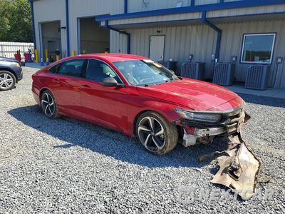 Czwarte zdjęcie samochodu z boku: 2021 HONDA ACCORD SPORT VIN:1HGCV1F39MA011229 - miniatura