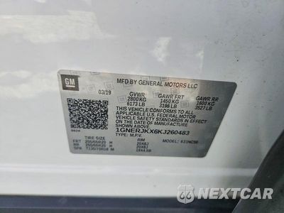 Zdjęcie 13 z 13 samochodu: 2019 CHEVROLET TRAVERSE RS VIN:1GNERJKX6KJ260483 - miniatura