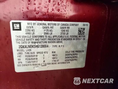 Zdjęcie 12 z 12 samochodu: 2017 GMC TERRAIN SLE VIN:2GKALNEK5H6128664 - miniatura