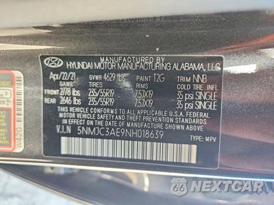 Zdjęcie 13 z 13 samochodu: 2022 HYUNDAI TUCSON SEL VIN:5NMJC3AE9NH018639 - miniatura