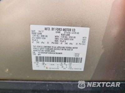 Zdjęcie 13 z 13 samochodu: 2017 FORD EXPLORER LIMITED VIN:1FM5K8FH5HGC82405 - miniatura
