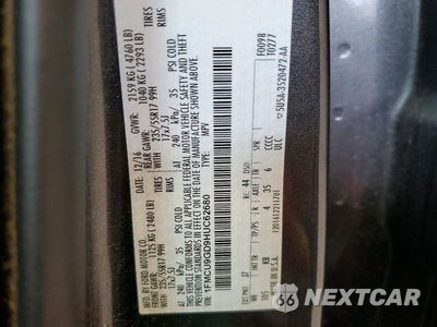 Zdjęcie 13 z 13 samochodu: 2017 FORD ESCAPE SE VIN:1FMCU9GD9HUC62680 - miniatura