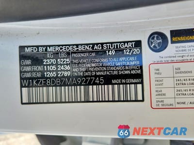 Zdjęcie 13 z 13 samochodu: 2021 MERCEDES-BENZ E 350 VIN:W1KZF8DB7MA927745 - miniatura