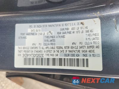 Zdjęcie 12 z 12 samochodu: 2016 MAZDA 3 TOURING VIN:3MZBM1M73GM326230 - miniatura