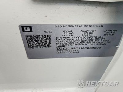 Zdjęcie 13 z 13 samochodu: 2021 CHEVROLET MALIBU LT VIN:1G1ZD5ST1MF063393 - miniatura