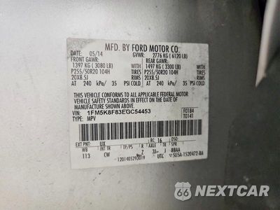 Zdjęcie 13 z 13 samochodu: 2014 FORD EXPLORER LIMITED VIN:1FM5K8F83EGC54453 - miniatura