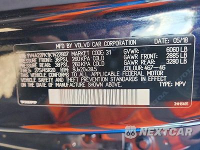 Zdjęcie 13 z 13 samochodu: 2019 VOLVO XC90 T6 MOMENTUM VIN:YV4A22PK1K1422807 - miniatura