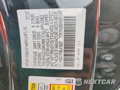 Zdjęcie 12 z 12 samochodu: 2020 HONDA ACCORD SPORT VIN:1HGCV1F38LA108257 - miniatura