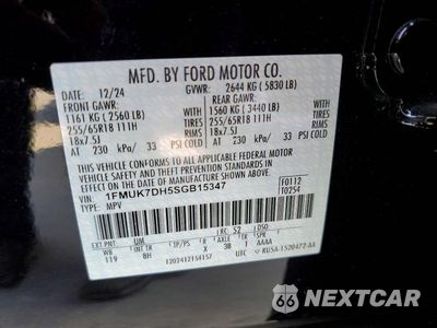 Zdjęcie 14 z 14 samochodu: 2025 FORD EXPLORER ACTIVE VIN:1FMUK7DH5SGB15347 - miniatura