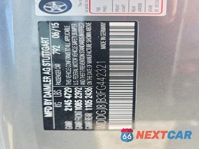 Zdjęcie 12 z 12 samochodu: 2015 MERCEDES-BENZ C 350 4MATIC VIN:WDDGJ8JB3FG442321 - miniatura