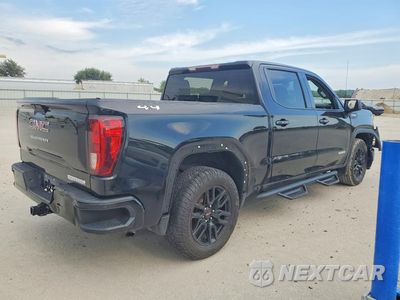 Trzecie zdjęcie samochodu z tyłu: 2021 GMC SIERRA K1500 ELEVATION VIN:1GTU9CED9MZ163185 - miniatura