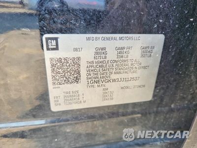 Zdjęcie 12 z 12 samochodu: 2018 CHEVROLET TRAVERSE LT VIN:1GNEVGKW3JJ112537 - miniatura