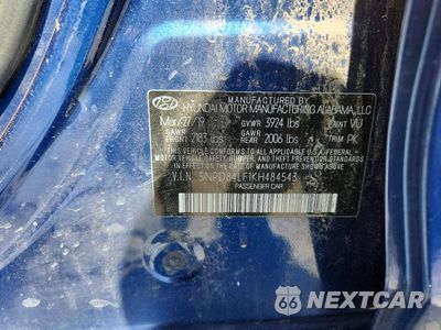Zdjęcie 13 z 13 samochodu: 2019 HYUNDAI ELANTRA SEL VIN:5NPD84LF1KH484543 - miniatura