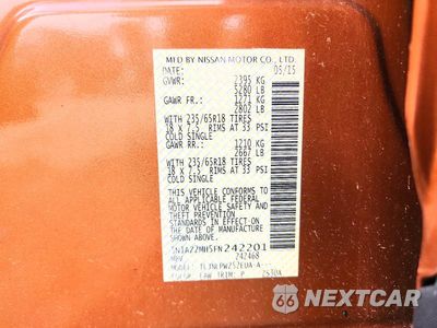 Zdjęcie 12 z 12 samochodu: 2015 NISSAN MURANO S VIN:5N1AZ2MH5FN242201 - miniatura