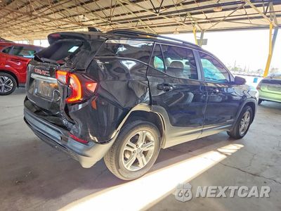 Trzecie zdjęcie samochodu z tyłu: 2023 GMC TERRAIN SLE VIN:3GKALMEGXPL270833 - miniatura