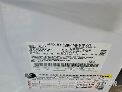 Zdjęcie 12 z 12 samochodu: 2014 FORD F150 SUPERCREW VIN:1FTFW1ET8EFA58475 - miniatura