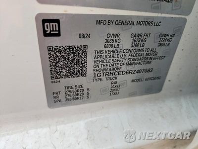 Zdjęcie 13 z 13 samochodu: 2024 GMC SIERRA C1500 ELEVATION VIN:1GTRHCED6RZ407083 - miniatura